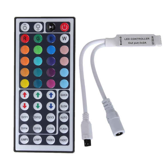 5pcs 44 Keys Mini IR Remote Control LED Strip Controller For 3528 5050 RGB Light