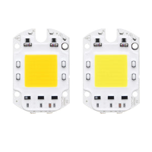 LUSTREON AC110V/220V 30W 40W 50W White/Warm White COB LED Chip 60*40mm for DIY Flood Light