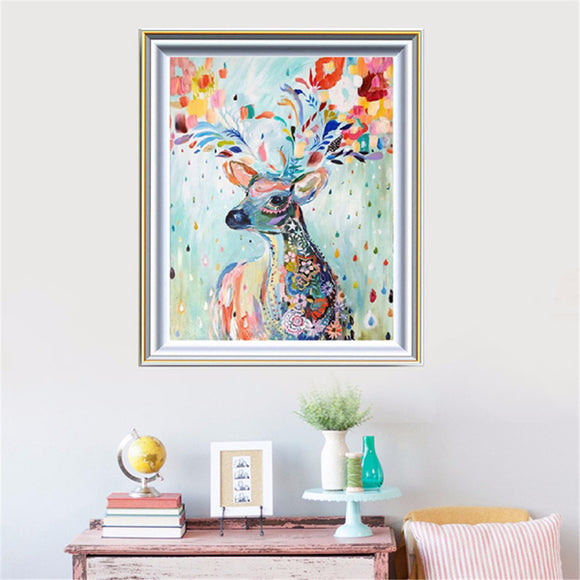 5D DIY Diamond Oil Painting Deer Embroidery Mosaic Stitch Craft Cross Stitching Home Decor