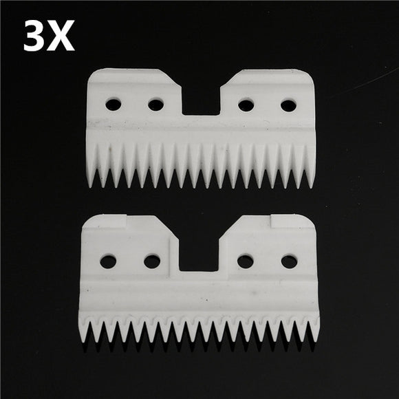 18 Teeth Ceramic Cutters Blades A5 Series Clipper Replacement 3Pcs