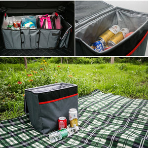 Catch Caddy Collapsible Car Trunk Debris Storage Box Insulation Ice Package Bag