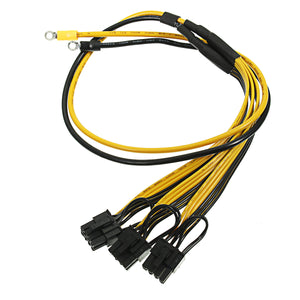 PCI Express Graphics Card Connector PC Power Supply Cable CPU Molex 8pin to 2 PCI-e 8(6+2)pin Mining