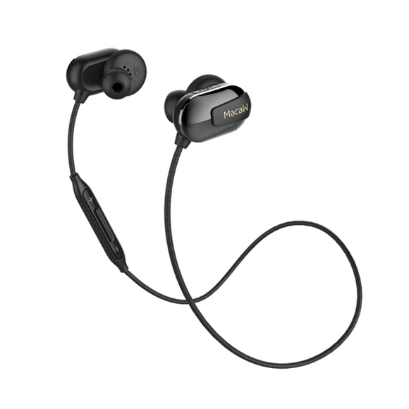 Macaw T50 In-ear Sport IPX5 Waterproof Multi-point Connection CSR4.1 HD Bluetooth Earphone With Mic