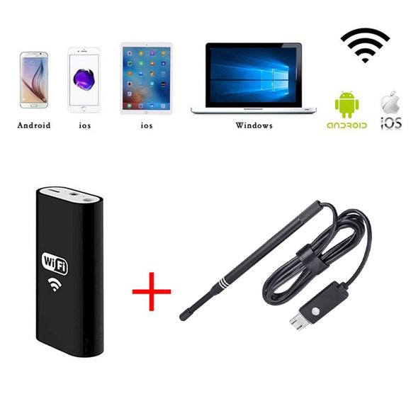 Wireless Endoscope USB Camera 5.5MM Lens Visual Ear Otoscope Borescope Inspection for Android IOS PC