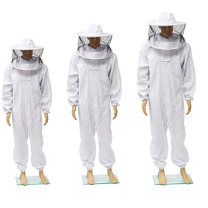 Beekeepers Bee Keeping Cotton Full Protector Suit With Veil Hat Hood Bee Suit XL XXL XXL