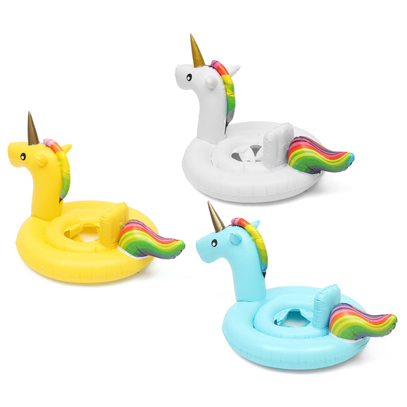 Kids Baby Inflatable Flamingo Unicorn Swim Ring Float Raft Seat Swimming Pool