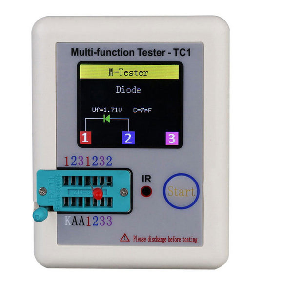 DANIU LCR-TC1 1.8inch Colorful Display Multifunctional TFT Backlight Transistor Tester