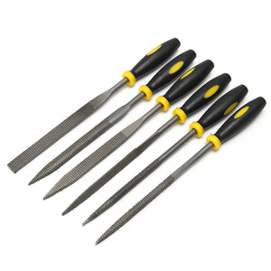 6pcs Mini Files Metal Filing Rasp Needle File Wood Tools Hand Woodworking Tool Set