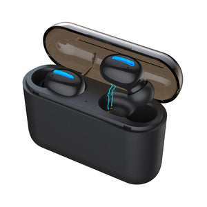 TWS bluetooth 5.0 Earbuds Mini Portable 2600mAh Power Bank Stereo Auto Pairing Earphone Headphone with Charging Box