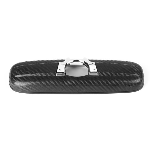 Carbon Fiber Look Interior Rearview Mirror Cover Black For HONDA CIVIC CRV RE