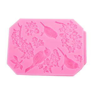 Food Grade Silicone Cake Mold DIY Chocalate Cookies Ice Tray Baking Tool Bird Shape