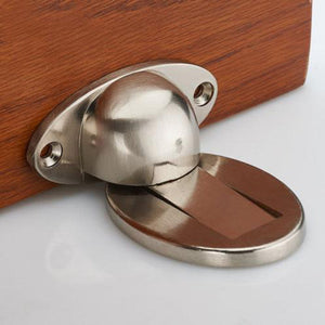 Door Holder Stopper Wedge Catch Magnetic Alloy Wall Mounted