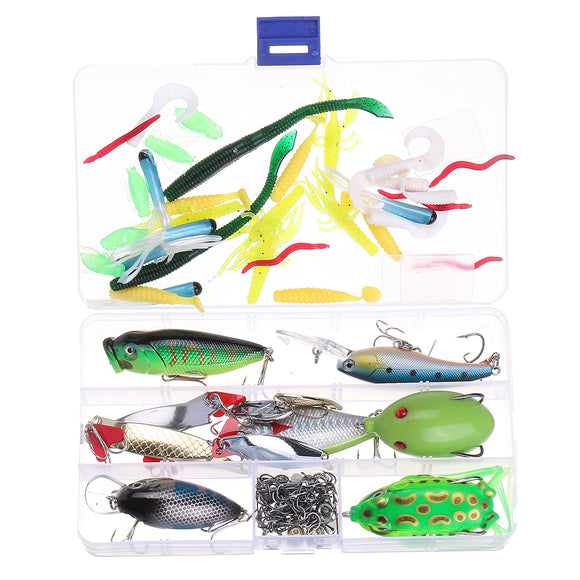 ZANLURE Fish Box Set Fishing Lure Crankbaits Hooks Minnow Bass Baits Tackle