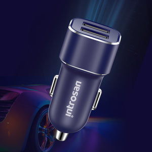 Introsan 4.8A Fast Charging Dual USB Car Charger for Samsung Xiaomi Huawei for iPhone