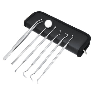 6pcs Stainless Steel Professional Dental Oral Hygiene Tool Deep Cleaning Scaler Teeth Dental Tools