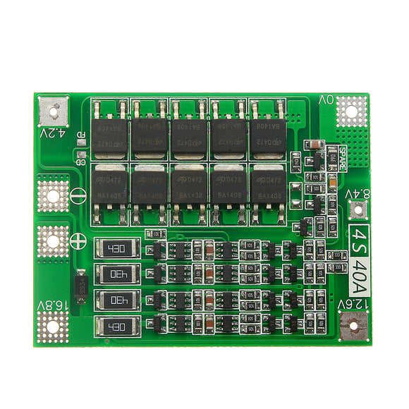 4S 40A Li-ion Lithium Battery 18650 Charger PCB BMS Protection Board with Balance