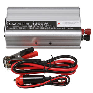 1200W 12V DC To 110V AC Solar Power Inverter Modified Sine Wave Converter