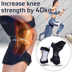 Power Lift Joint Support Knee Pad Powerful Rebound Spring Force Adjustable Bi-Directional Straps