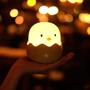 KCASA HC-03 Egg Shape Chick Lamp USB Rechargeable Touch Switch Adjustable Brightness Child Night Lig