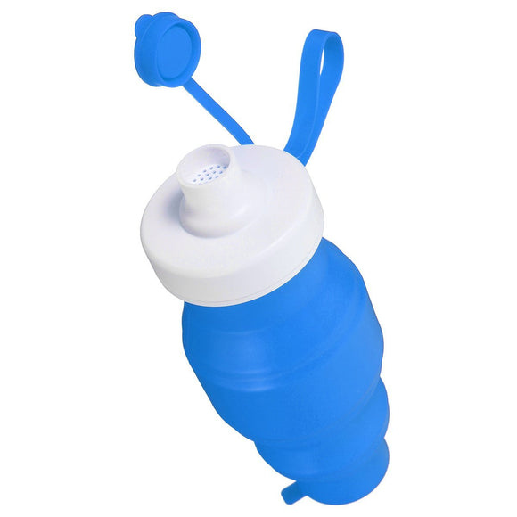 530ML Portable Silicone Retractable Folding Soft Water Cup Outdoor Fishing Travel Camping Bottle