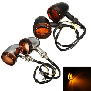 12V Motorcycle Skull Turn Signals Light For Harley Davidson Softail Cross Bones