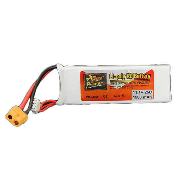 ZOP Power 3S 11.1V 1500MAH 25C Battery XT60 Plug