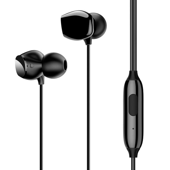 USAMS EP-28 Earphone Durable 3.5mm Wired Control In-ear Stereo Earbuds Headphone with Mic