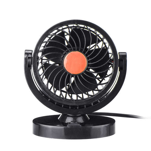 DC 12V/24V 360 All-Round Mini Auto Air Cooling Fan Adjustable Low Noise