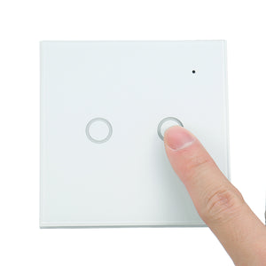 NEO WiFi On/Off Switch Light Switch 2Gang Wireless EU Light Control Smart Switch EU Remote Conrtol