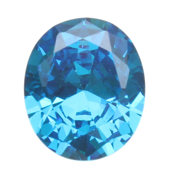 10x12mm Diamond Oval Light Blue Artificial Zircon Jewelry DIY Making Loose Gemstone Decoration