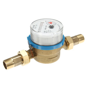 Water Meter Flow Cold  Hot Water House Garden Various Water Hose Pipe Connectors 1.5m3/h