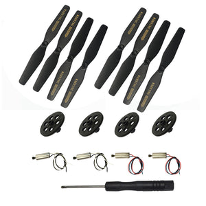 VISUO XS809S RC Quadcopter Spare Parts Crash Pack Propeller Prop & Motor & Gear & Screwdriver