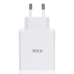 SSK 4 USB Port 5V 5A EU USB Charger Tablet Charger