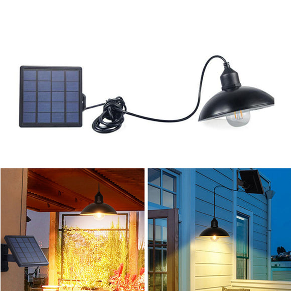 Solar Panel LED Retro Hanging Pendant Light Chandelier Garden Road Lamp for Outdoor Yard Garden Driveway Pathway