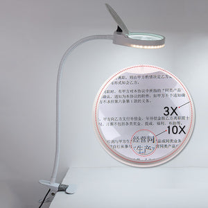 PD-5SW Desktop Magnifier 3X/10x Magnifying Glass Table Machine LED Lamp for Teaching Expriments