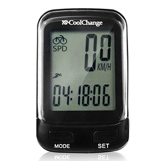 CoolChange 57019 Bicycle Computer Wireless Waterproof Speedometer Odometer with LCD Backlight