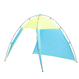 Outdoor 5-8 People Triangle Beach Tent Pop Up Camping Anti-UV Sun Shade Shelter Canopy