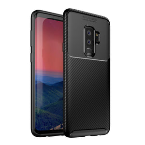 Bakeey Protective Case For Samsung Galaxy S9 Plus Slim Carbon Fiber Fingerprint Resistant Soft TPU