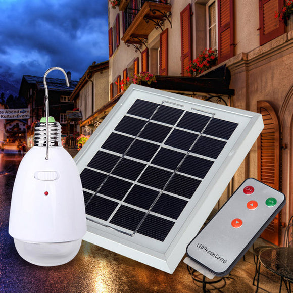 Remote Contorl 4 in 1 Solar Power 12 White LED Lamp Bulb Garden Balcony Outdoor Emergency Light