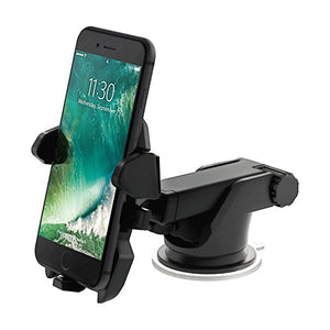 RUNDONG 360 Degree Adjustable Scalable ABS Suction Cup Car Mount Phone Holder for iPhone Samsung