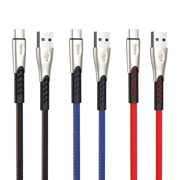 HOCO U48 1.2M 2.4A Superior Speed Type-c Fast Charging Data Cable for Samsung Xiaomi Huawei