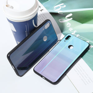 Bakeey Aurora Gradient Anti-scratch Tempered Glass Protective Case For Xiaomi Redmi Note 7 / Redmi Note 7 Pro