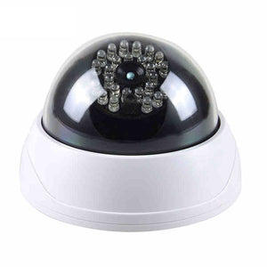 C-63 Dummy Dome CCTV Camera Anti Theft Security Store Shop Indoor Outdooors Fake Red Led White