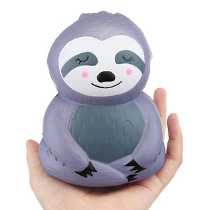 Sloth Squishy Grey 12.5*9.5cm Slow Rising Rebound Toys With Packaging