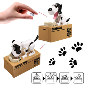 Cute Stealing Dog Mini Model Piggy Bank Money Save Pot Coin Electricity Storage Box Creative Gift