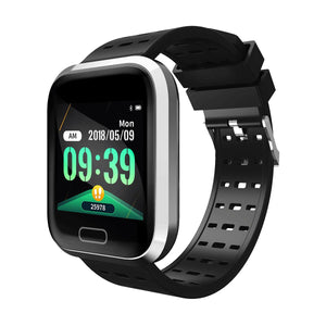 Bakeey M16 Big Screen Durable Metal Case HR Blood Pressure Message Caller ID Display Multi-sport Smart Watch