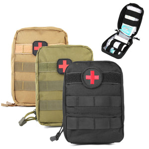 IPRee Waterproof Nylon Tactical Molle Bag Medical First Aid Utility Emergency Pouch Camping Hiking