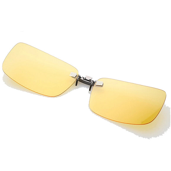 Polarized Clip On Sun Glassess Sun Glassess Driving Night Vision Lens For Plastic Frame Glasses