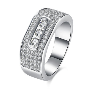 INALIS Zircon Gift Anniversary Wedding Finger Rings