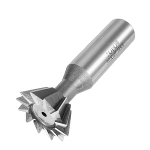 Drillpro 60 Degree 8-35mm Dovetail Groove HSS Straight Shank Slot Milling Cutter End Mill CNC Bit